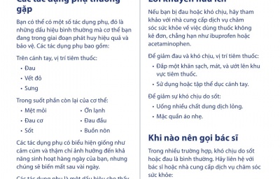 Những điều cần lưu ý sau khi tiêm Vaccin Covid-19
